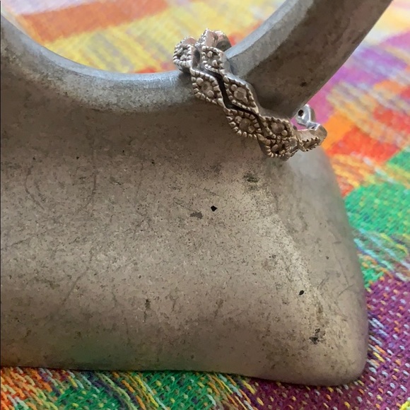 Set of 2 sparkly Vintage deco rings - Picture 2 of 7